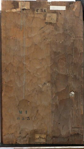 dos, verso, revers, arrière ; vue d'ensemble ; vue sans montage © 2015 Musée du Louvre / Peintures