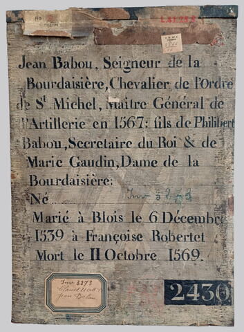 Jean Babou, seigneur de la Bourdaisière (1511-1569), image 2/5