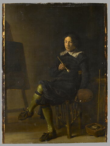 Portrait d’un jeune peintre au travail (sans doute Herman Saftleven, le frère de Cornelis), 1629