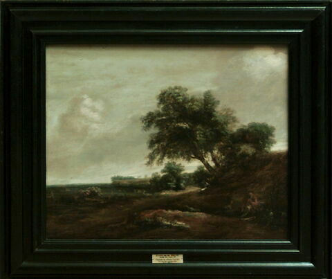 Paysage avec deux paysans au pied d'un arbre, image 3/3