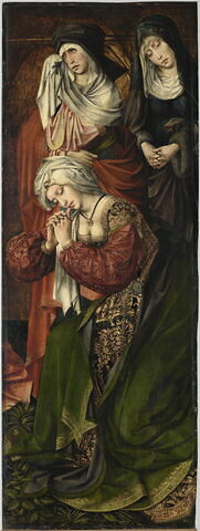 Les Trois Marie en pleurs  revers: Sainte Barbe