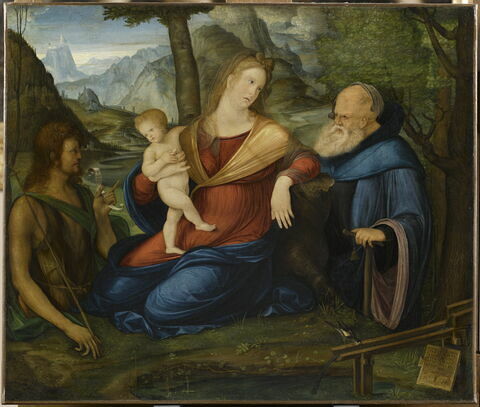 La Vierge et l'Enfant avec saint Jean Baptiste et saint Antoine abbé, dite La Vierge à la fontaine