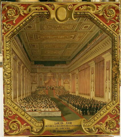 Séance royale pour l'ouverture de la session des chambres au Louvre, 28 janvier 1823, image 7/7
