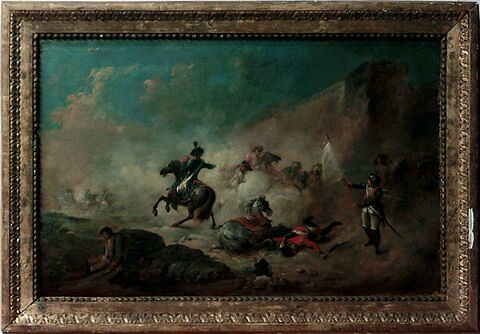 Choc de cavaliers, dit aussi : Choc de cavaleries française et anglaise., ou : Combat de cavaliers français et anglais., image 2/2