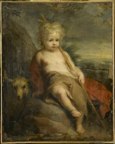 Saint Jean Baptiste enfant dans un paysage