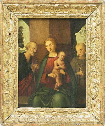 La Vierge et l'Enfant entre saint Joseph et saint François (?), image 2/2