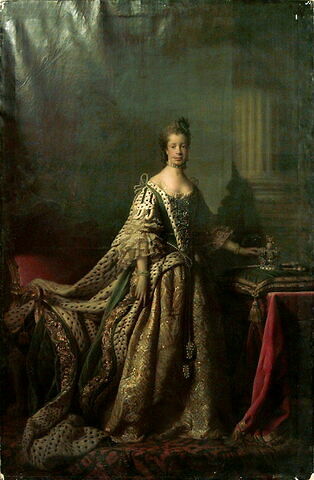 Portrait de la reine Charlotte (1744-1818), en robe de couronnement, image 5/5
