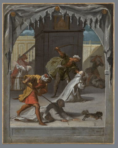 Le Martyre des chartreux de Mauerbach (Autriche) en 1529, lors du siège de Vienne par les Turcs