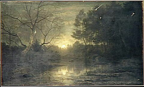 "La mare Appia; dans la forêt de Fontainebleau; nuit d'hiver"