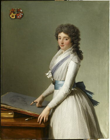 Portrait de Marie de Broutin, baronne de Chalvet Souville