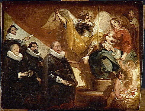 Vierge à l'Enfant avec saint Joseph et l'archange saint Michel, et quatre magistrats de la ville de Bruxelles en orants, image 5/5
