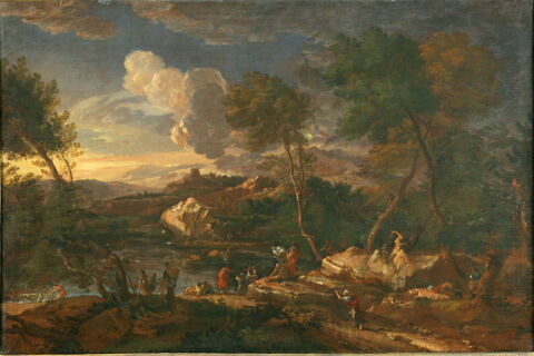 Paysage avec le baptême du Christ, image 2/3