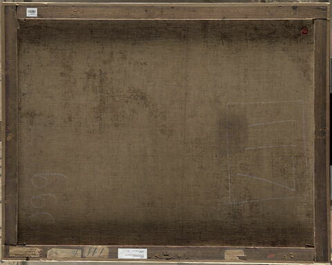 dos, verso, revers, arrière ; vue d'ensemble ; vue sans cadre © 2022 RMN-Grand Palais (musée du Louvre) / Tony Querrec