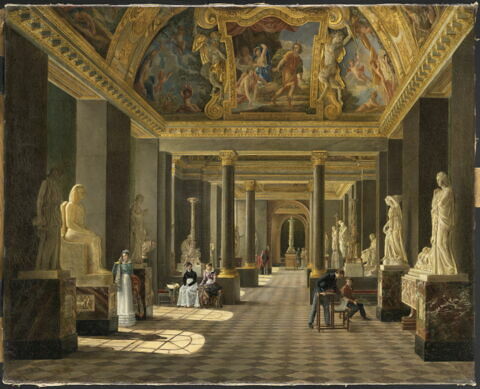 Vue de la salle des Saisons au Louvre
