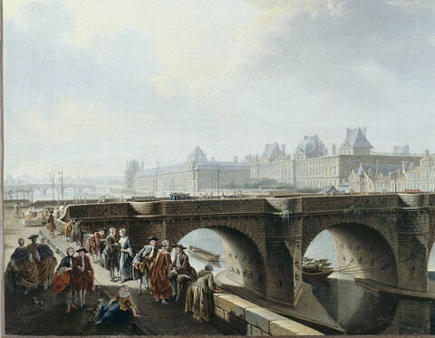 Le Pont Neuf et la Samaritaine à Paris. 1755., image 5/7