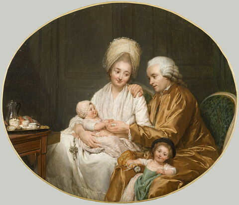 Portrait de Quatremère et de sa famille