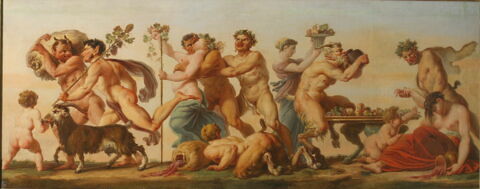 L'Automne (salon des saisons) bacchanale : table couverte de fruits, chèvre, image 2/3