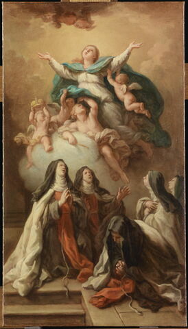 Esquisse pour le retable de sainte Jeanne de Valois dans l'église Saint Louis des Français à Rome, image 1/3