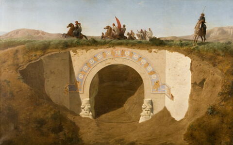 Visite du pacha de Mossoul aux fouilles de Khorsabad, ancienne Ninive, image 3/3