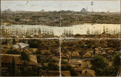 Panorama de Constantinople (divise en 16 compartiments numérotés), image 3/3