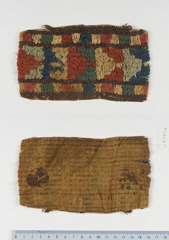 décor de textile ; fragment