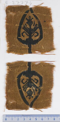 décor de textile ; fragment, image 1/1
