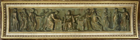 L'Europe civilisée par les Sciences, les Arts et les Lettres. Les Arts rendent hommage à la Concorde.
Médaillons de Puget et Mansart
Médaillons de Goujon et Lescot, image 4/5
