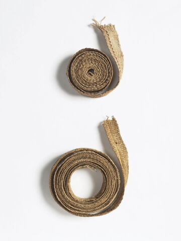 bandelette de momie  ; fragments, image 3/3