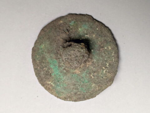 couvercle de vase circulaire à bouton central