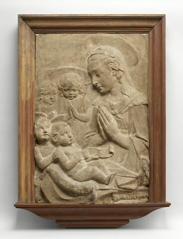 La Vierge adorant l'Enfant avec saint Jean Baptiste et deux anges