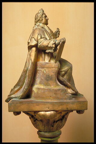 Louis XVIII sommet du sceptre de la statue La Restauration du Quadrige de l'arc de triomphe du Carrousel, image 8/10