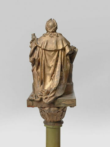 Louis XVIII sommet du sceptre de la statue La Restauration du Quadrige de l'arc de triomphe du Carrousel, image 2/10