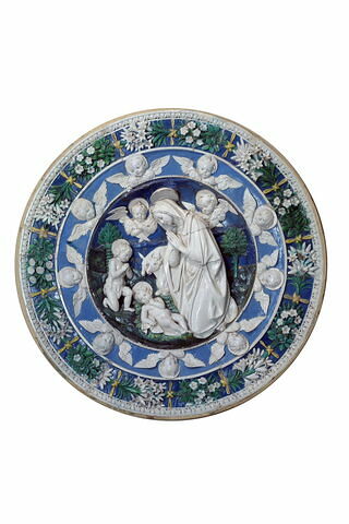 La Vierge adorant l'Enfant en présence de saint Jean Baptiste enfant et de deux chérubins, image 7/7