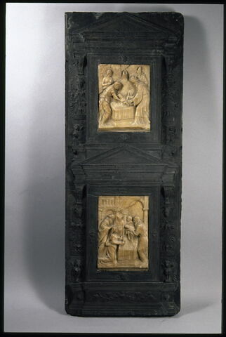 La Circoncision et la Présentation au temple, élément du monument funéraire d'Emeric Schillinck, chantre de Saint-Lambert de Liège de 1550 à sa mort en 1565
