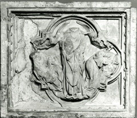 Saint Denis portant sa tête au lieu de sa sépulture, saint Rustique et Saint Eleuthère, image 6/7