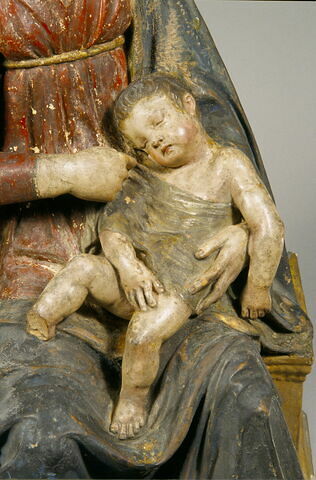 La Vierge assise tenant l'Enfant endormi sur ses genoux, image 2/5