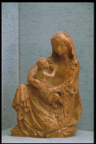 La Vierge assise sur le sol et allaitant l'Enfant, image 6/8