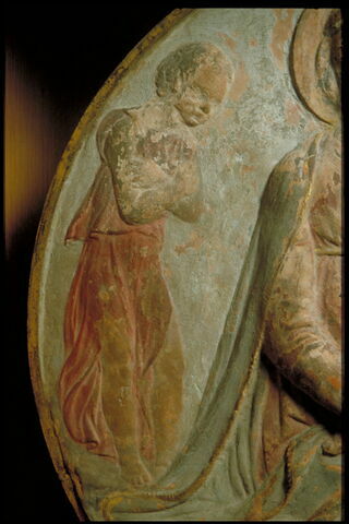 La Vierge et l'Enfant entre deux anges en adoration ((type 
