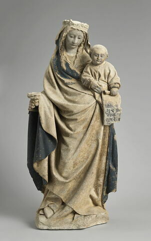 La Vierge et l'Enfant tenant un phylactère