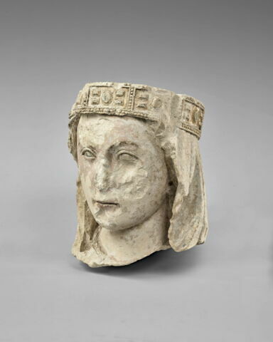 Tête de Vierge voilée et couronnée, image 2/15