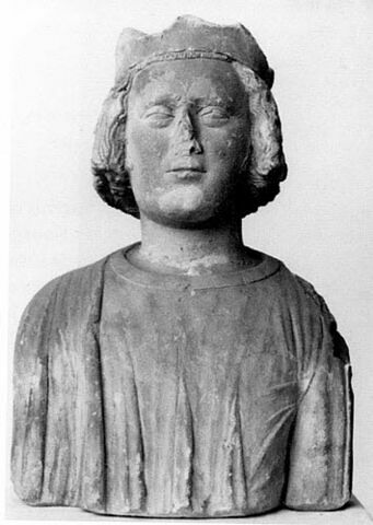 Buste d'homme couronné dit Louis VIII