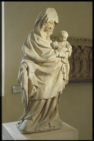 La Vierge et l'Enfant Jésus tenant un phylactère, image 9/12