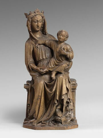 La Vierge assise portant l'Enfant et foulant aux pieds un dragon, image 3/13
