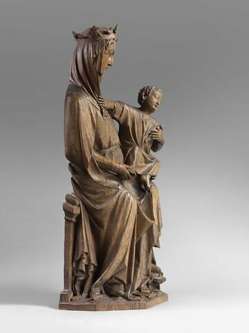 La Vierge assise portant l'Enfant et foulant aux pieds un dragon, image 7/13