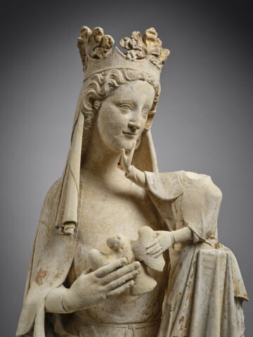 La Vierge assise tenant l'Enfant debout sur son genou, image 2/14