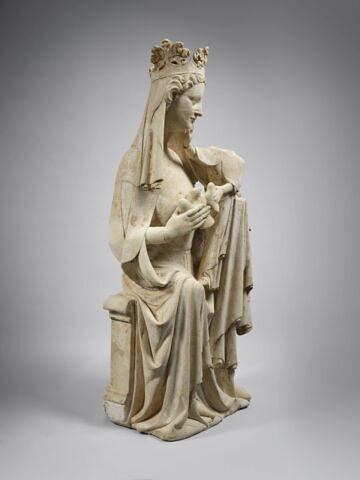La Vierge assise tenant l'Enfant debout sur son genou, image 5/14