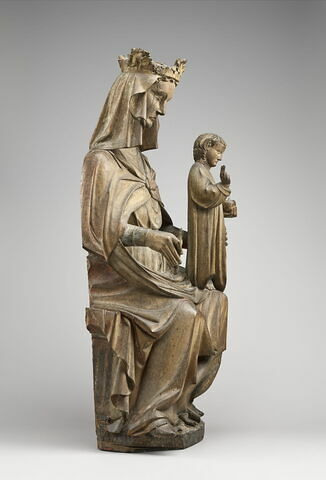 La Vierge assise tenant l'Enfant debout sur son genou, image 3/5