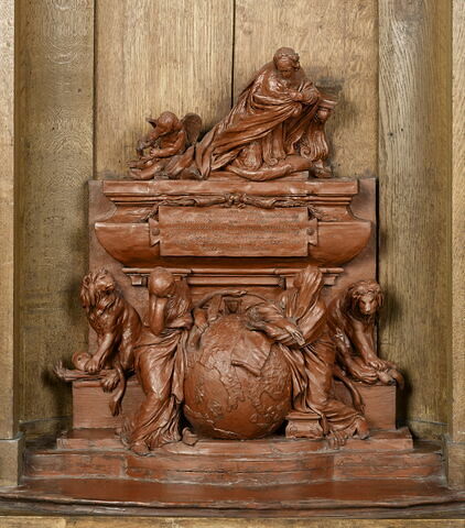 Première maquette du mausolée du Cardinal de Fleury (1653-1743), image 2/4