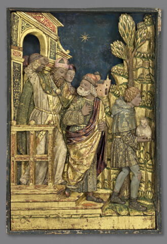 Scènes de la vie de sainte Anne : Joachim chasse du Temple ; La Naissance de la Vierge ; La rencontre d'Anne et de Joachim à la Porte dorée, image 4/8