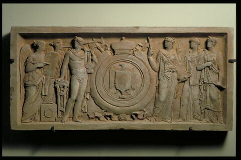 Apollon et les Arts entourant les armes de l'Italie